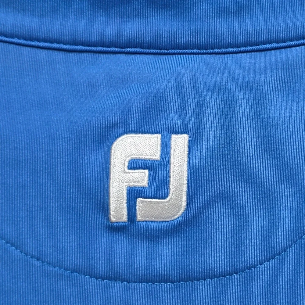 FootJoy FJ Quarter Zip Golf Vest Mens S Performance Activewear Dry Wicking Blue